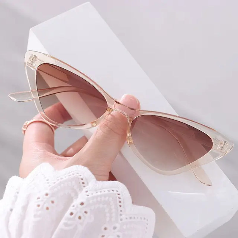 Brand Cat Eye Sunglasses Woman Fashion Designer Vintage Gradient Sun Glasses Female UV400 Outdoor Ladies Shades Oculos De Sol